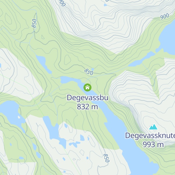 Map of Degevassbu