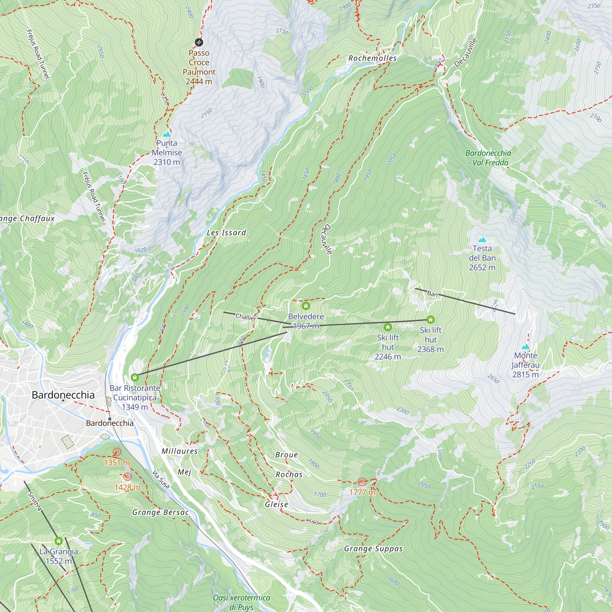 Belvedere map
