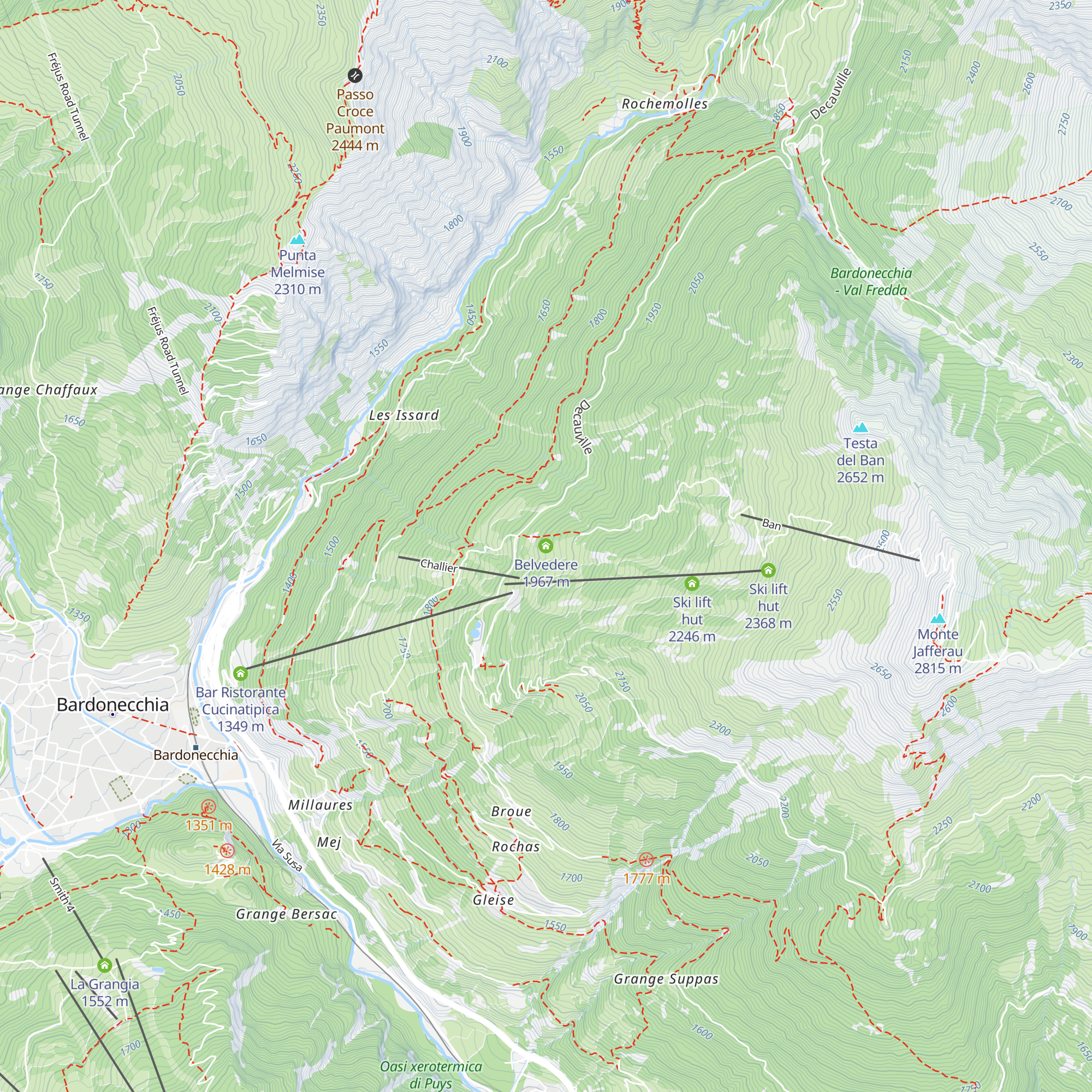 Belvedere map