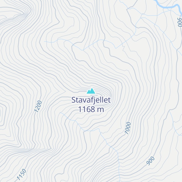 Map of Stavafjellet
