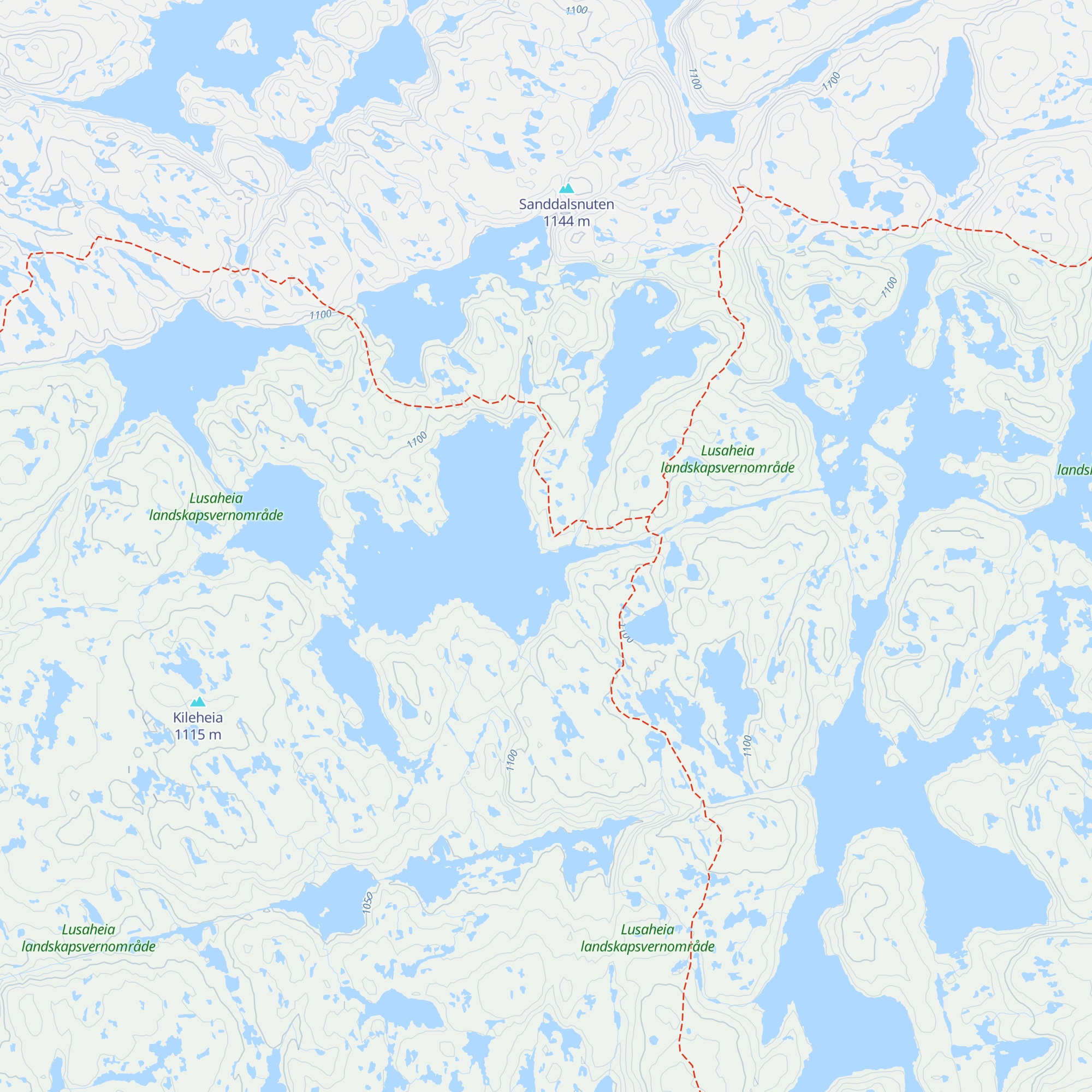 Eidavatn map