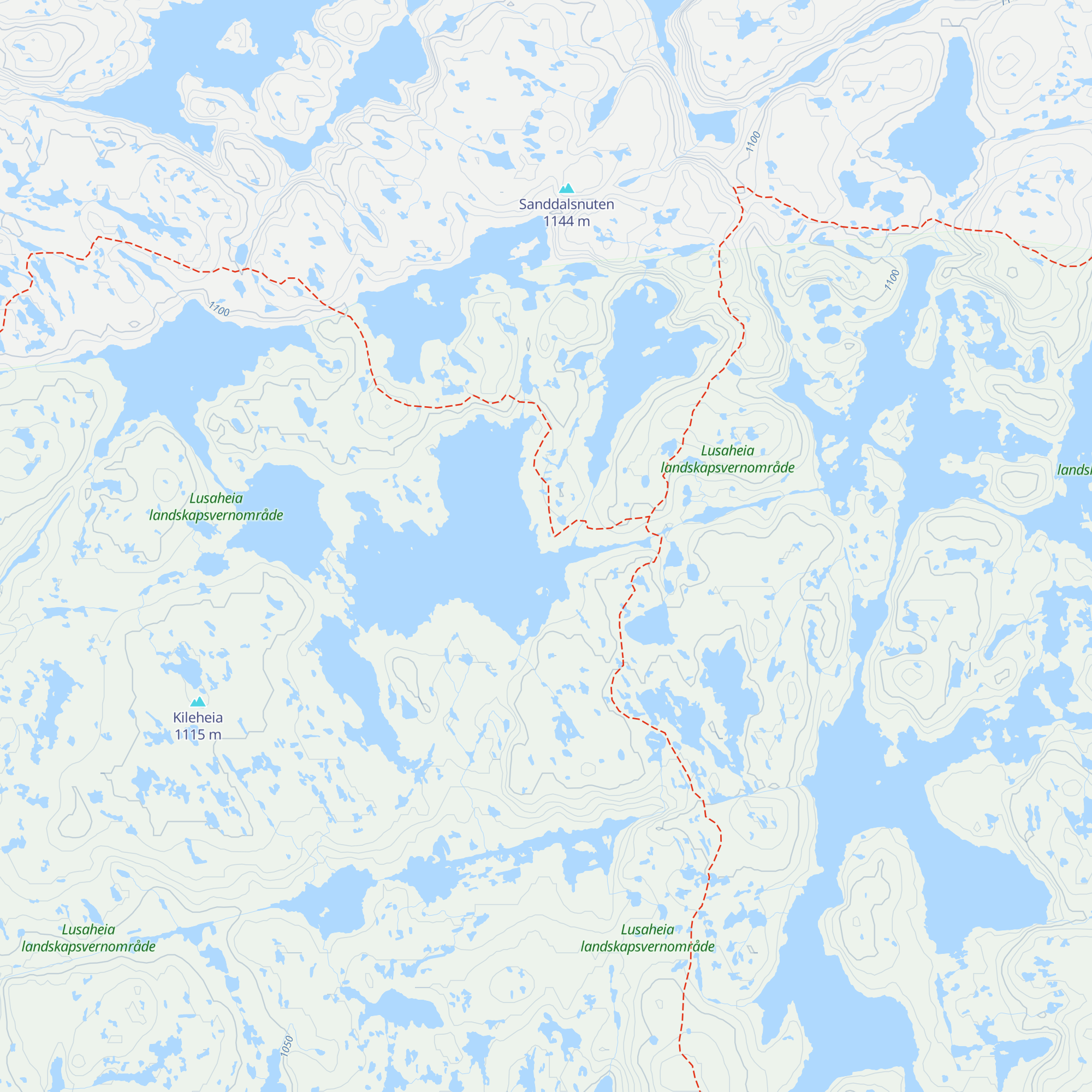 Eidavatn map