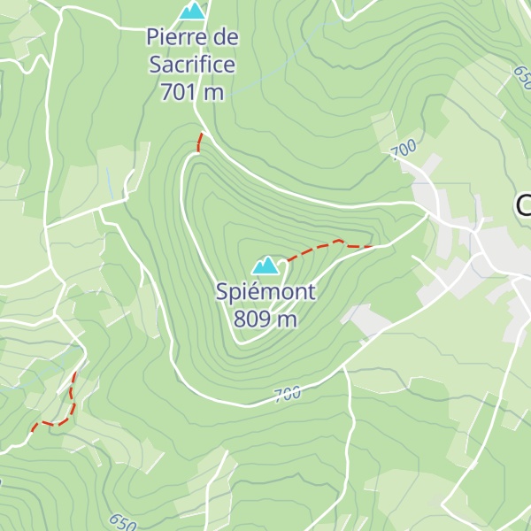 Map of Spiémont