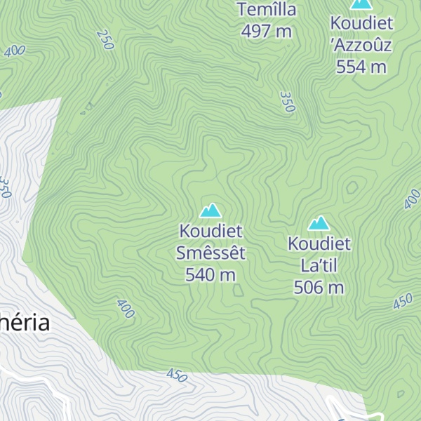 Map of Koudiet Smêssêt