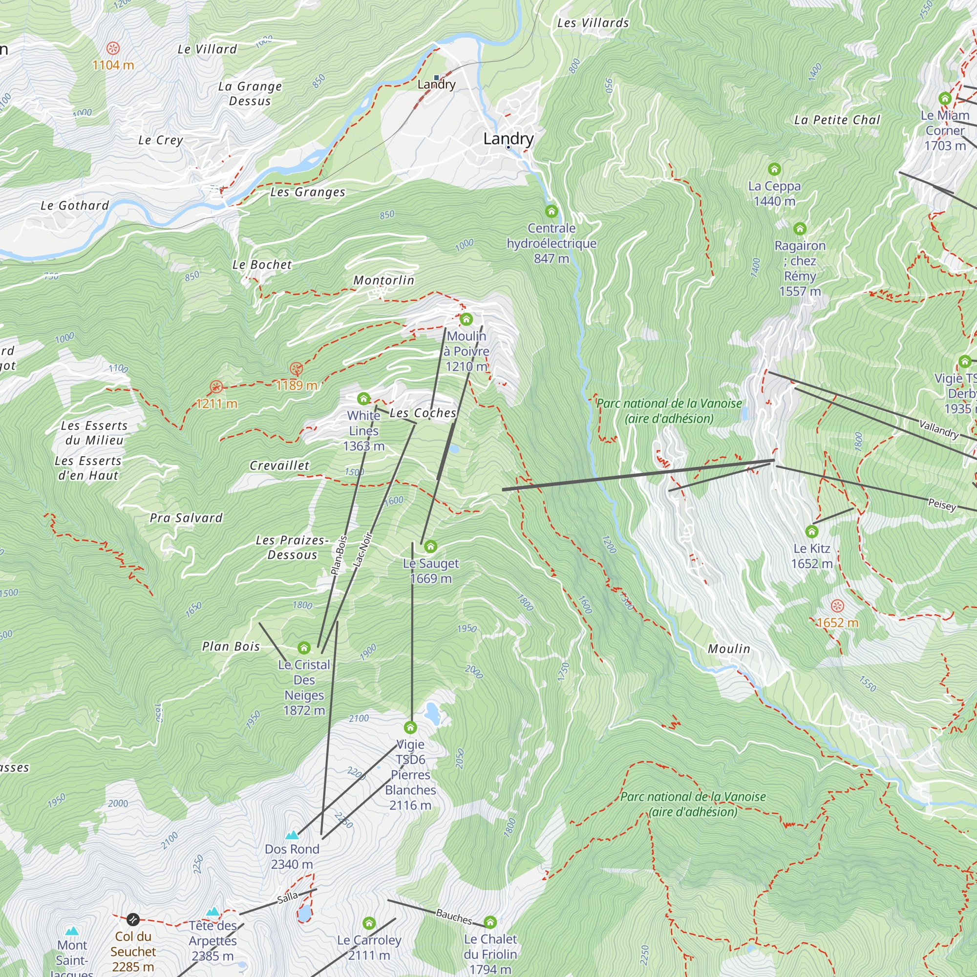 Le Joli Bois map