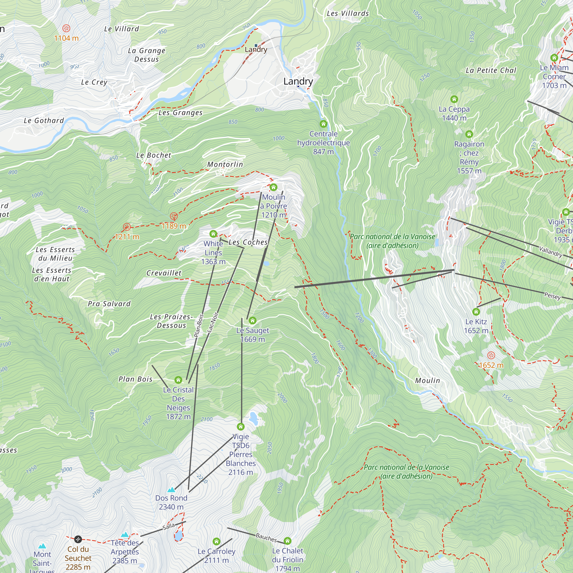 Le Joli Bois map