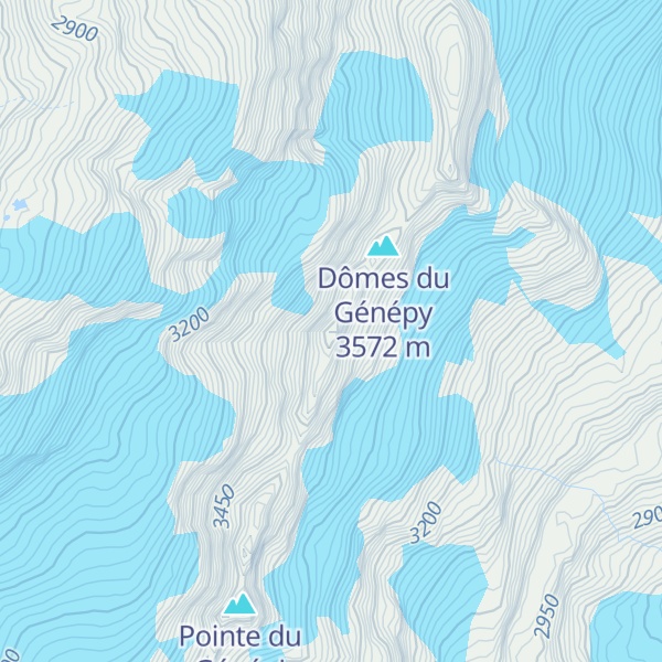 Map of Dôme Sud