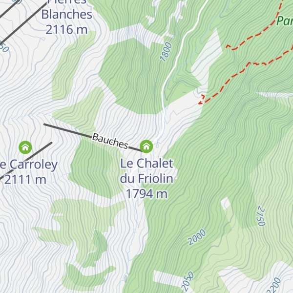 Map of Le Chalet du Friolin