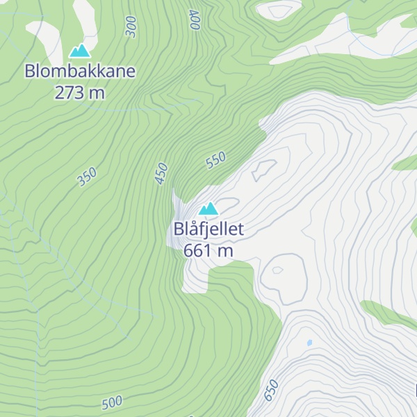 Map of Blåfjellet