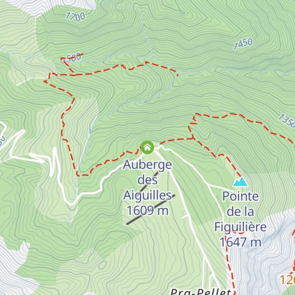 Map of Auberge des Aiguilles