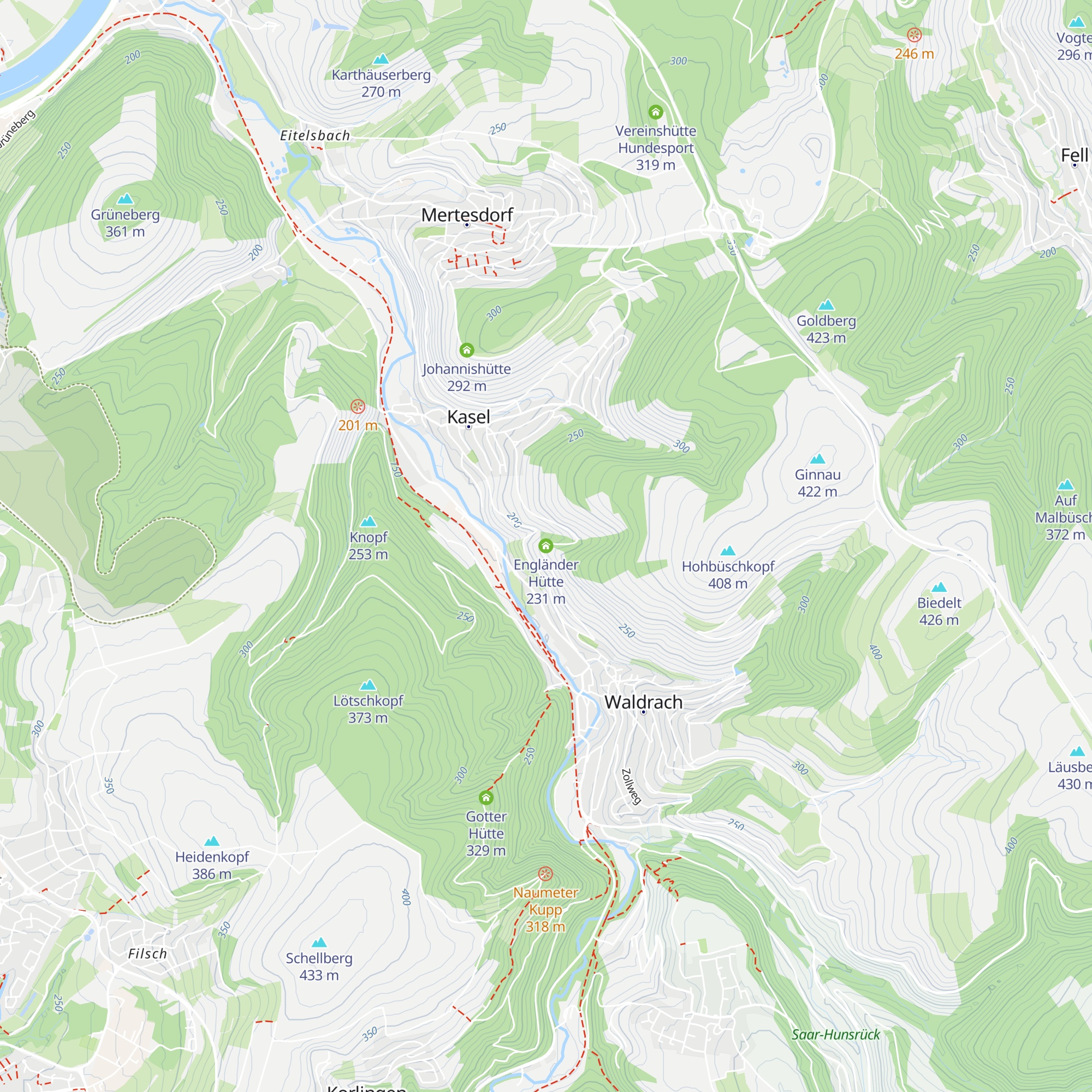 Engländer Hütte map