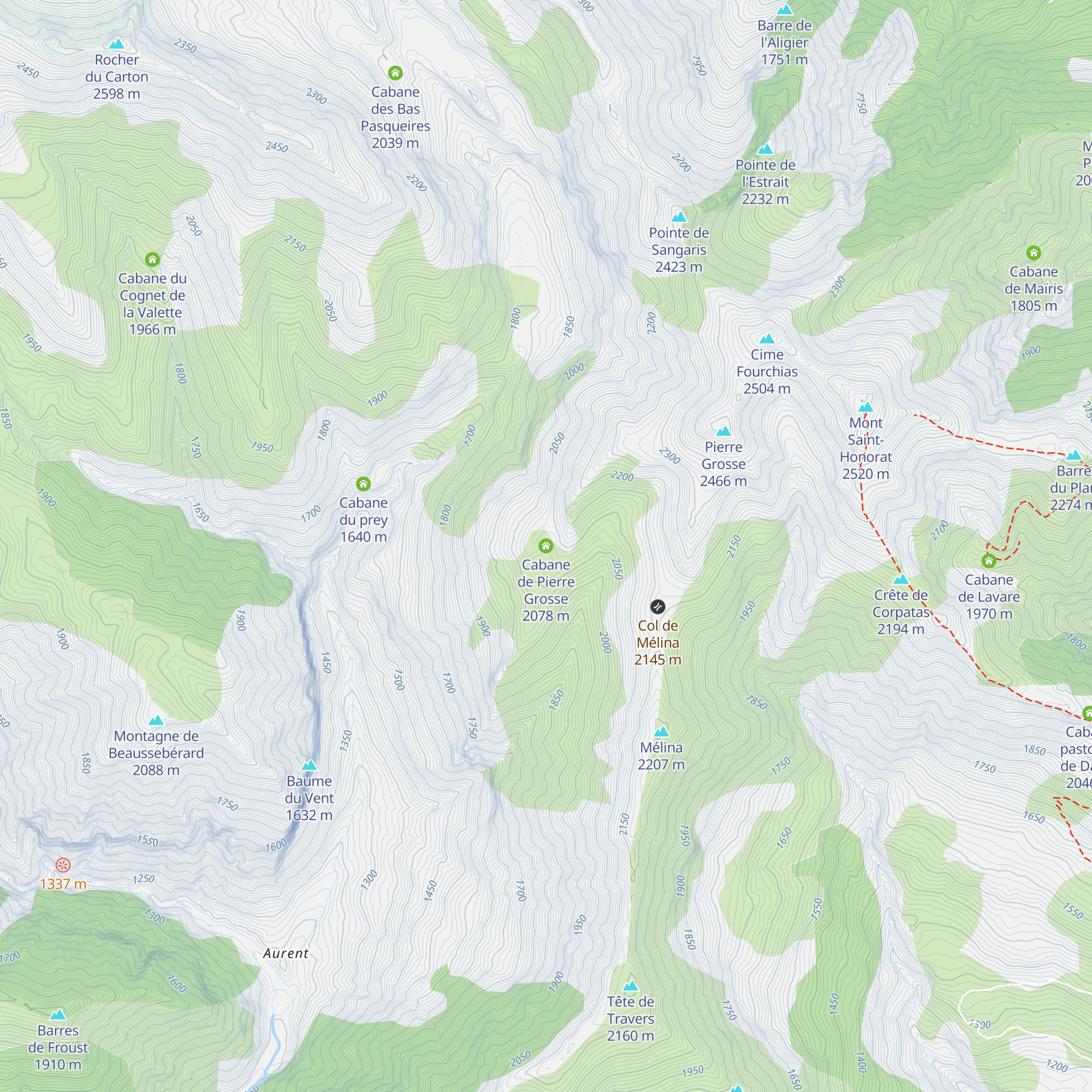 Cabane de Pierre Grosse map