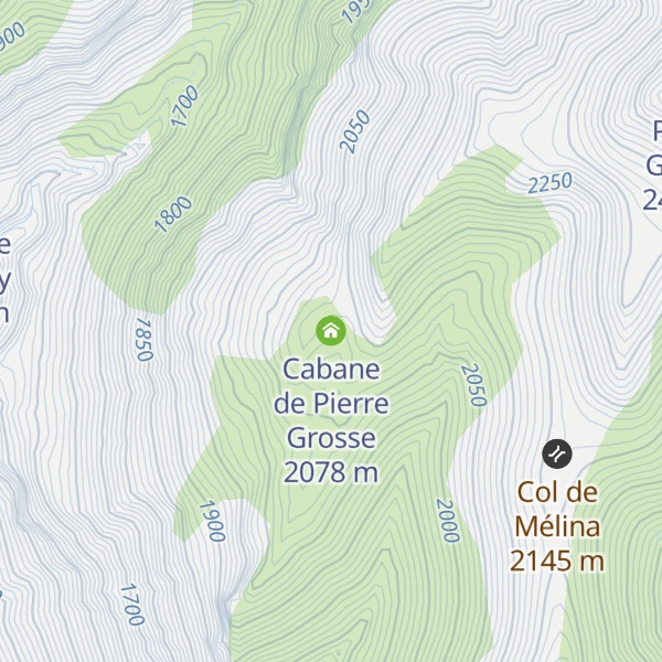 Map of Cabane de Pierre Grosse