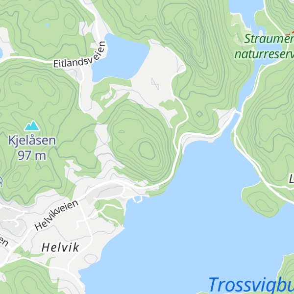Map of Helvikåsen