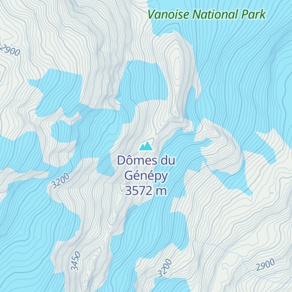 Map of Dômes du Génépy