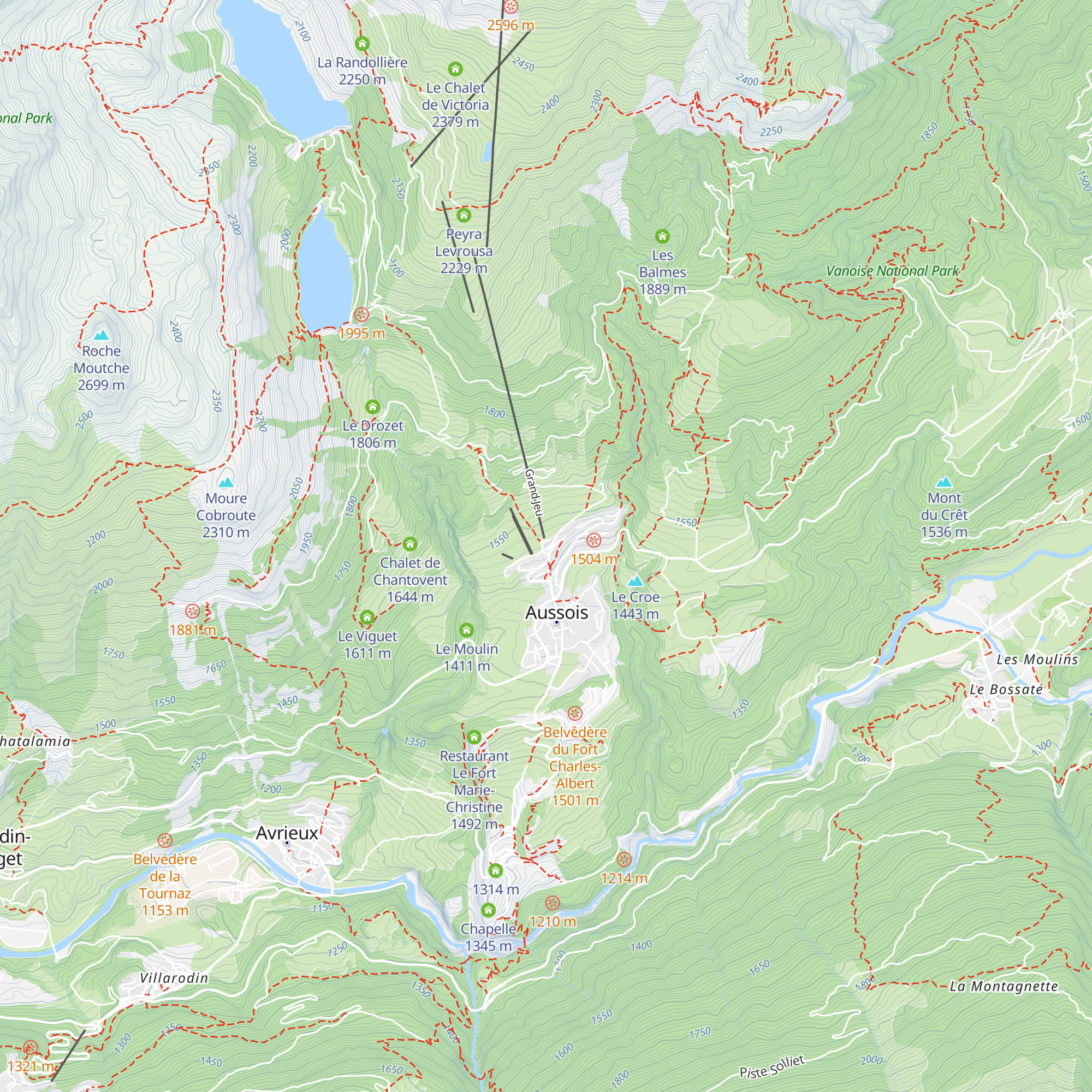 Maison d'Aussois map