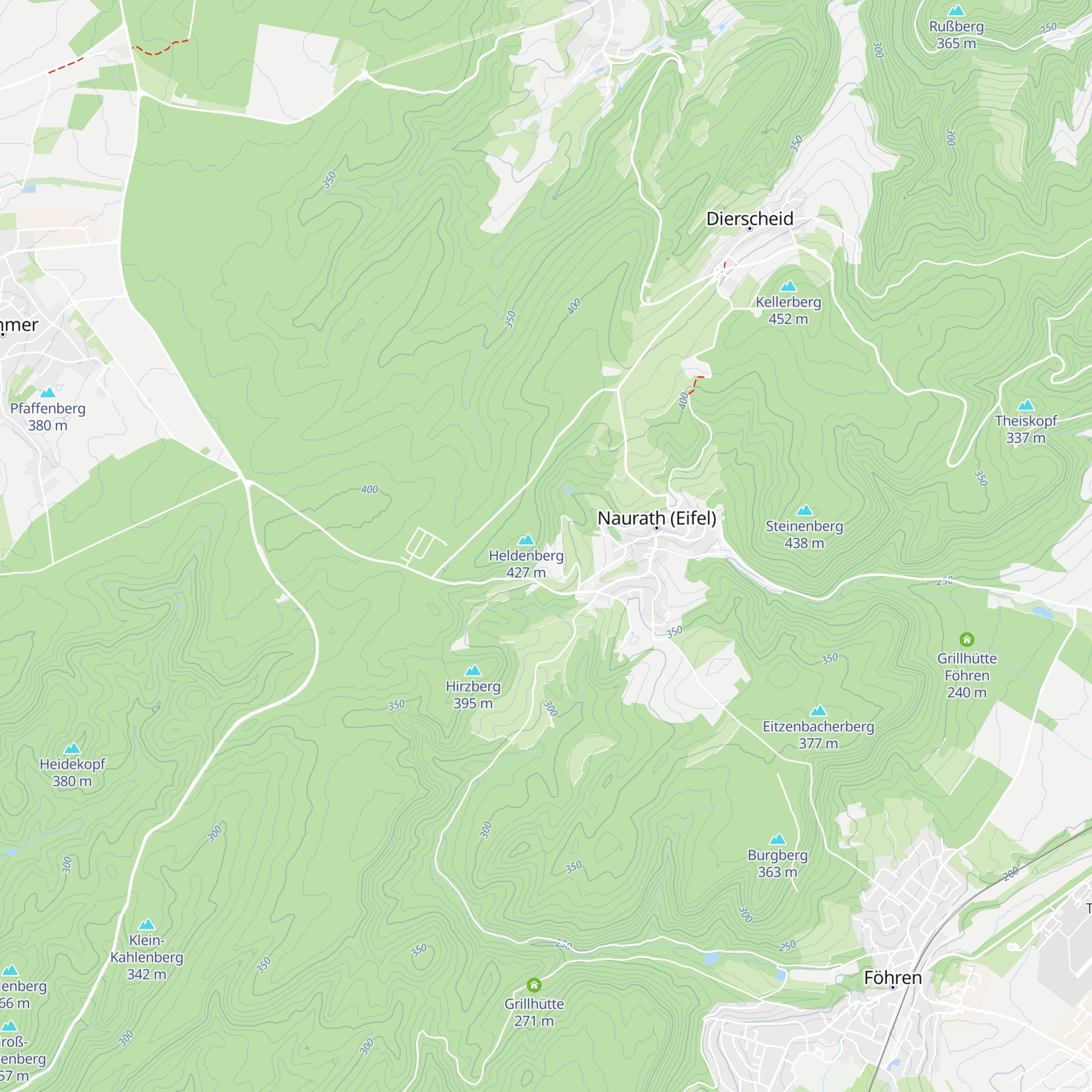 Grillhütte Naurath map