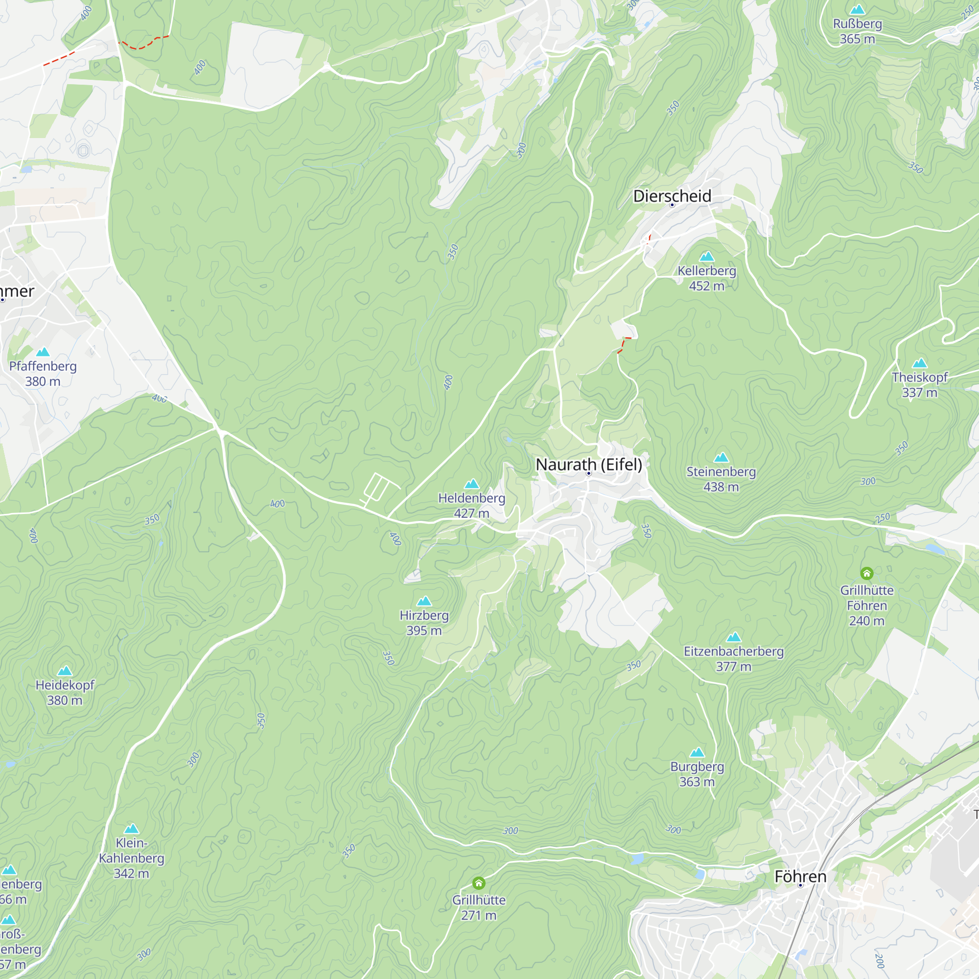 Grillhütte Naurath map