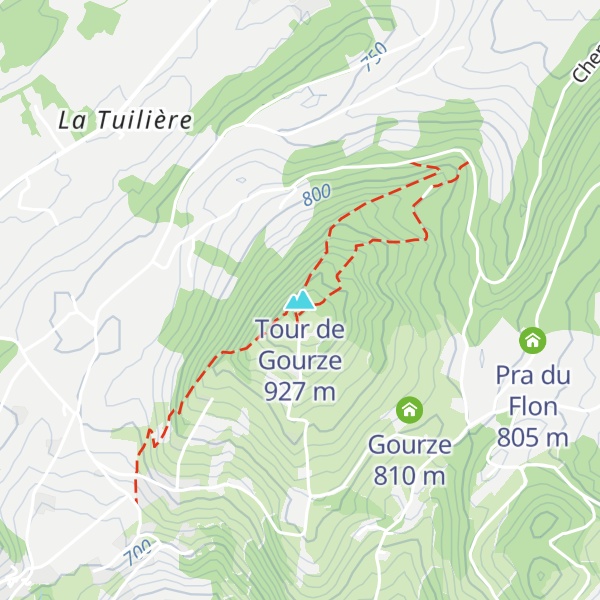 Map of Tour de Gourze