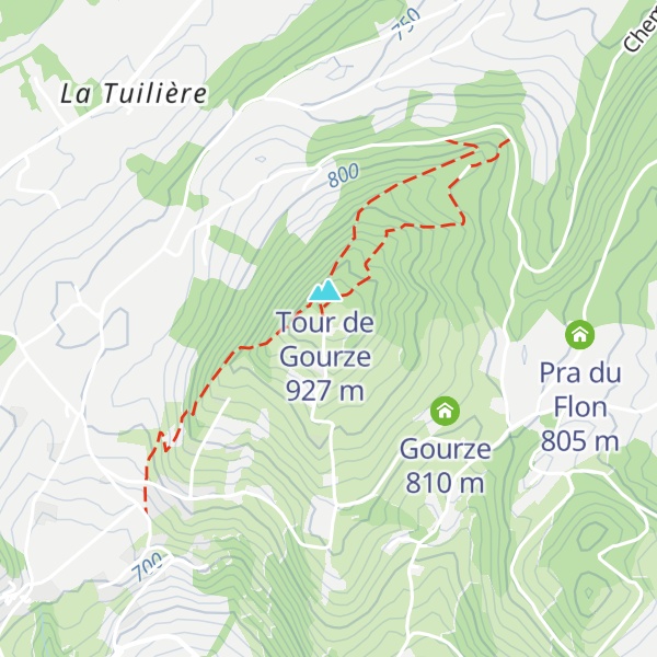 Map of Tour de Gourze
