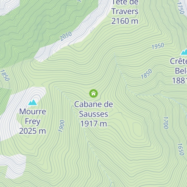 Map of Cabane de Sausses