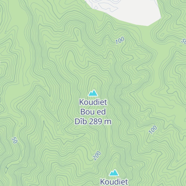 Map of Koudiet Bou ed Dîb