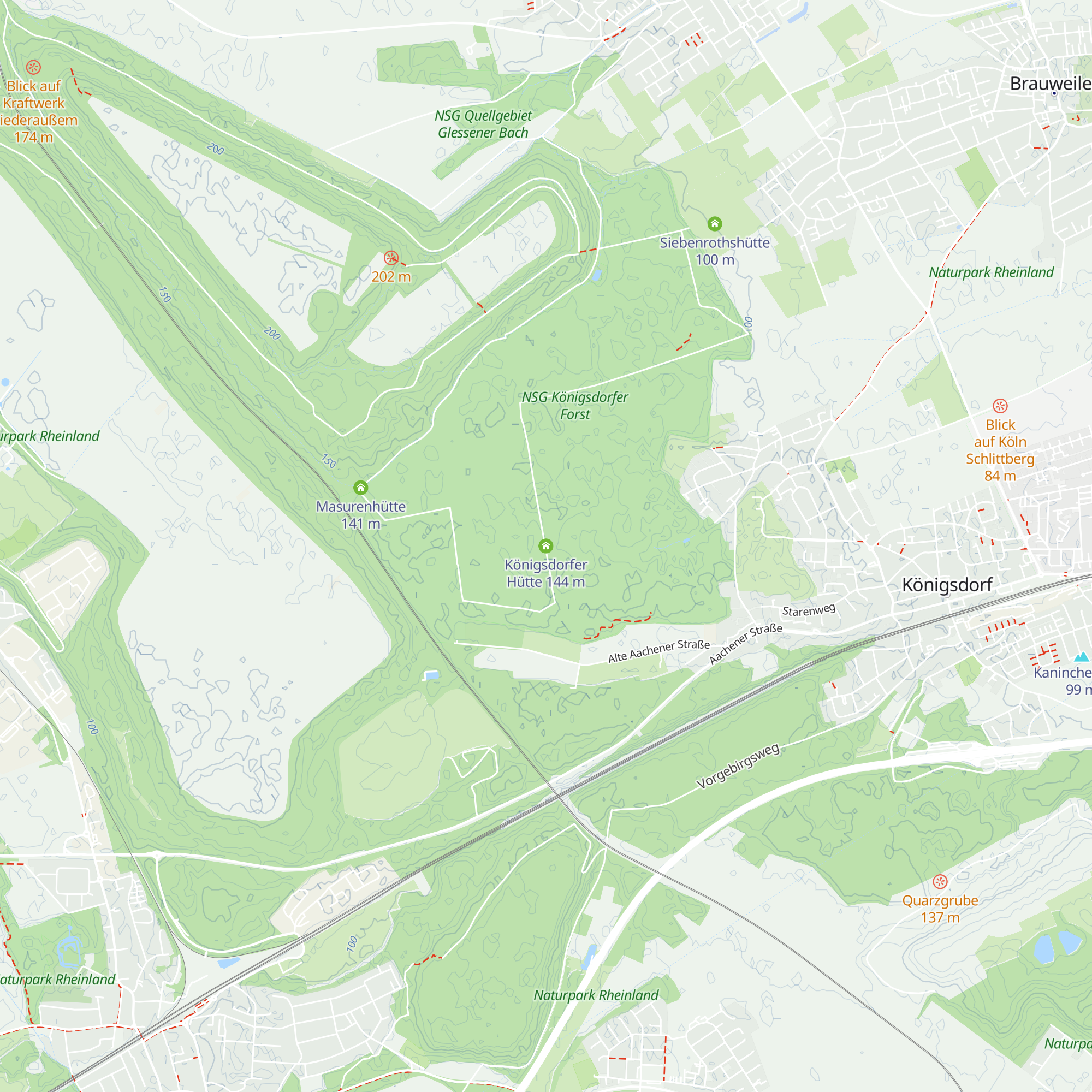Königsdorfer Hütte map