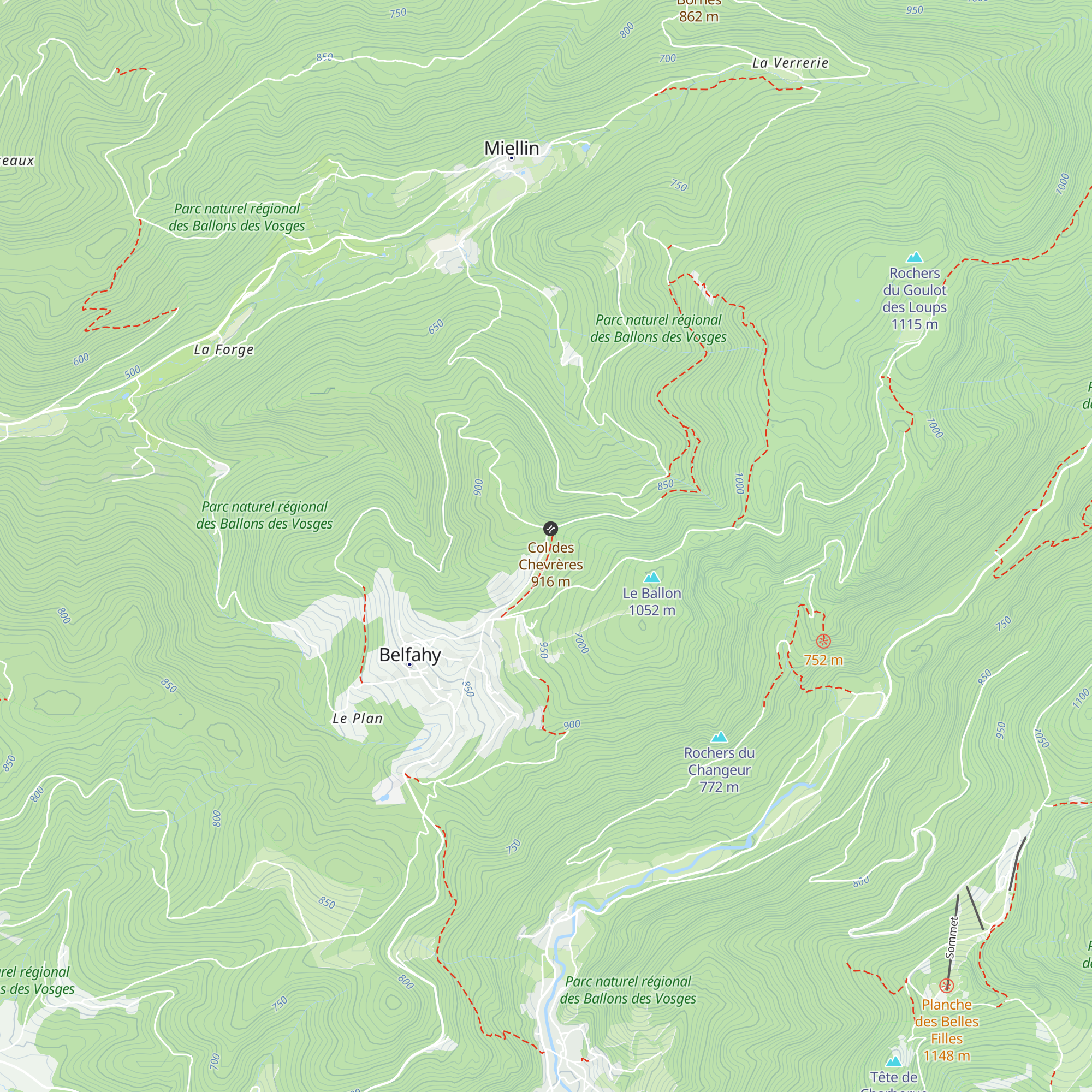 Refuge CBL André Fridez map