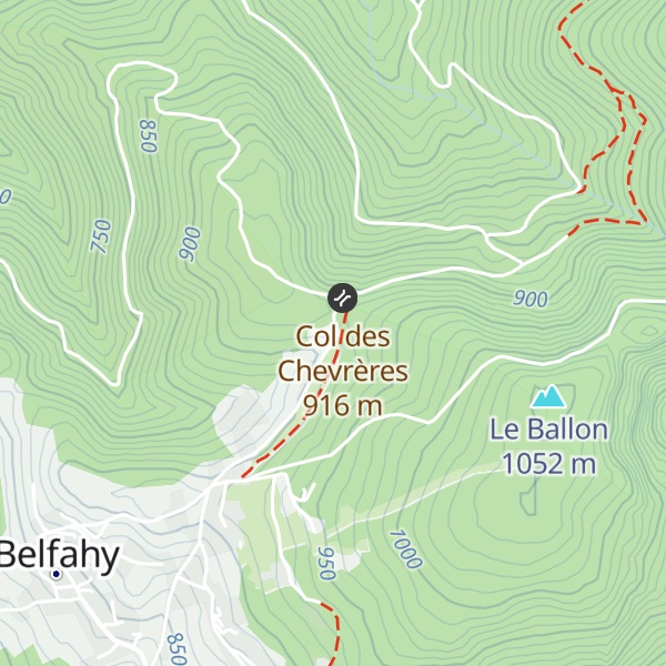 Map of Refuge CBL André Fridez
