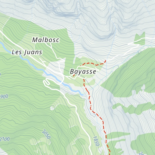 Map of Refuge-Hôtel de Bayasse