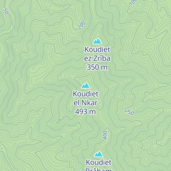 Map of Koudiet el Nkar