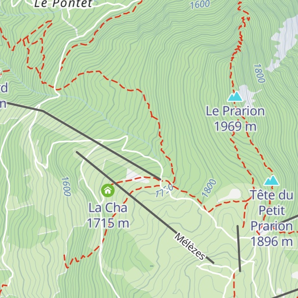 Map of Chalet des Anglais