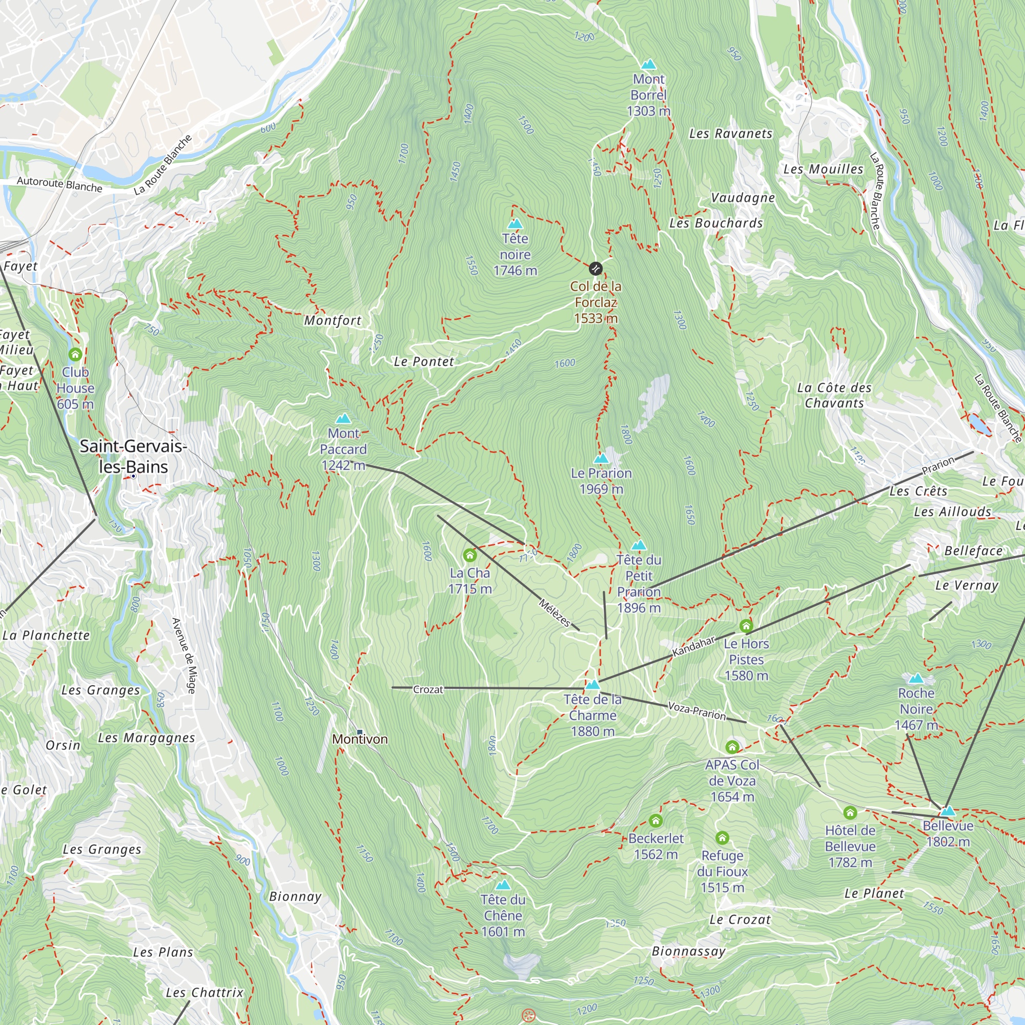Chalet des Anglais map
