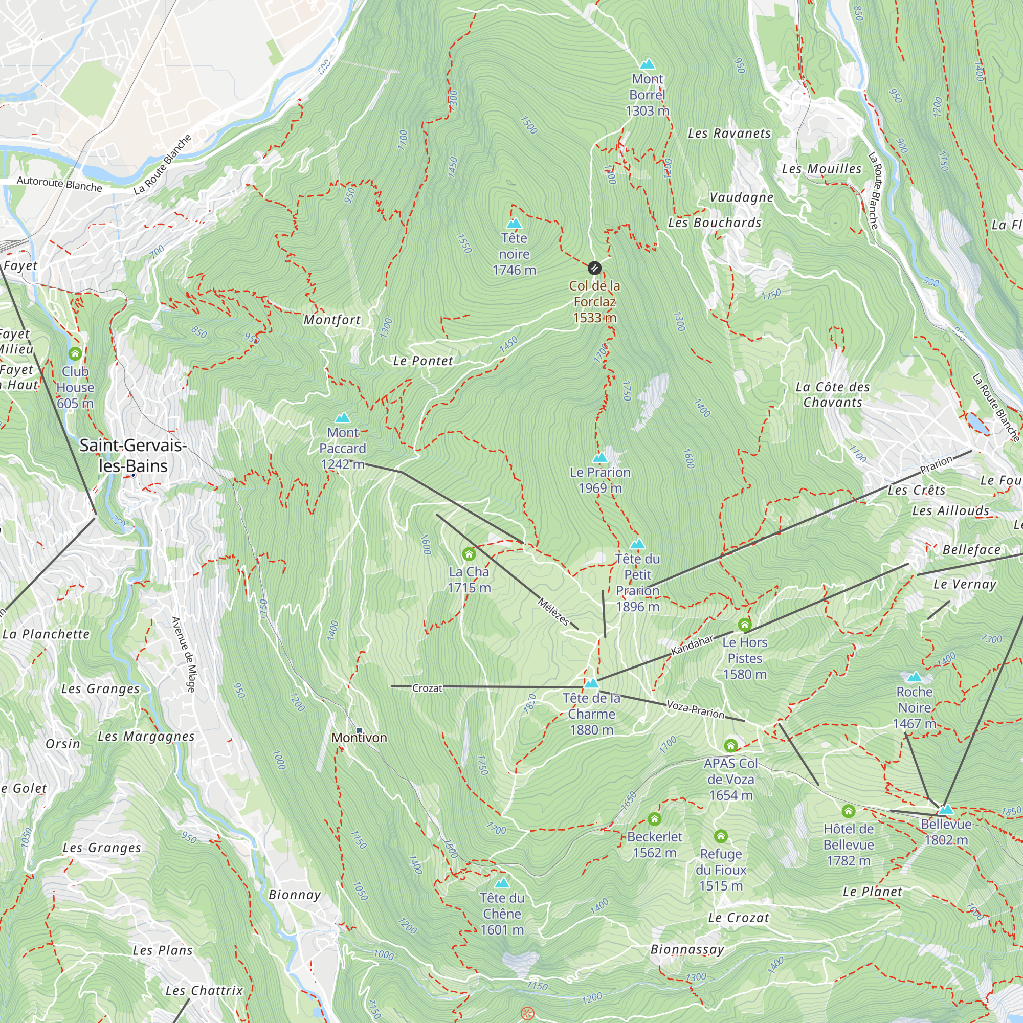 Chalet des Anglais map