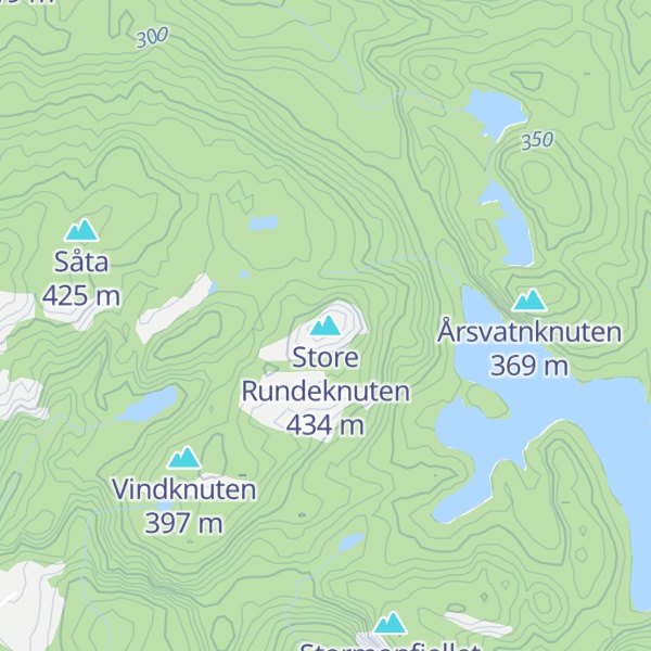 Map of Store Rundeknuten