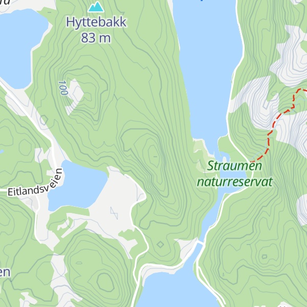 Map of Husefjellet