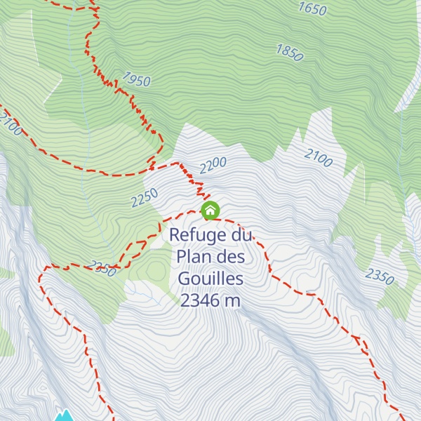 Map of Refuge du Plan des Gouilles