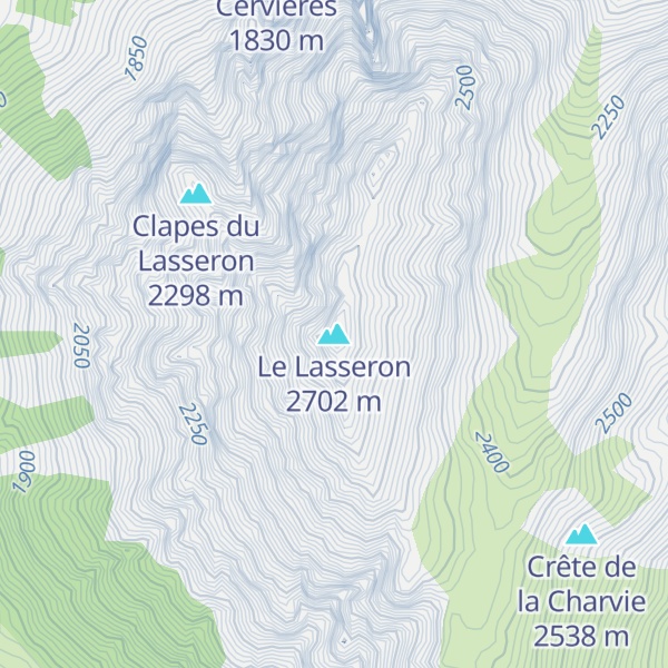 Map of Le Lasseron