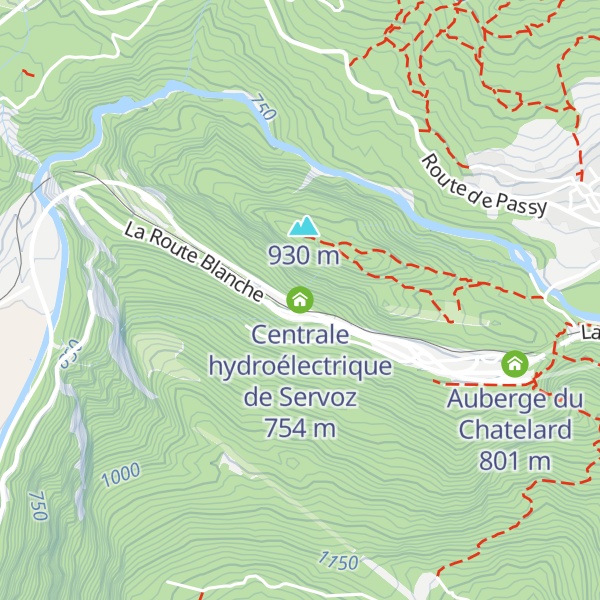 Map of Centrale hydroélectrique de Servoz