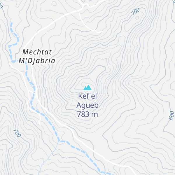 Map of Kef el Agueb