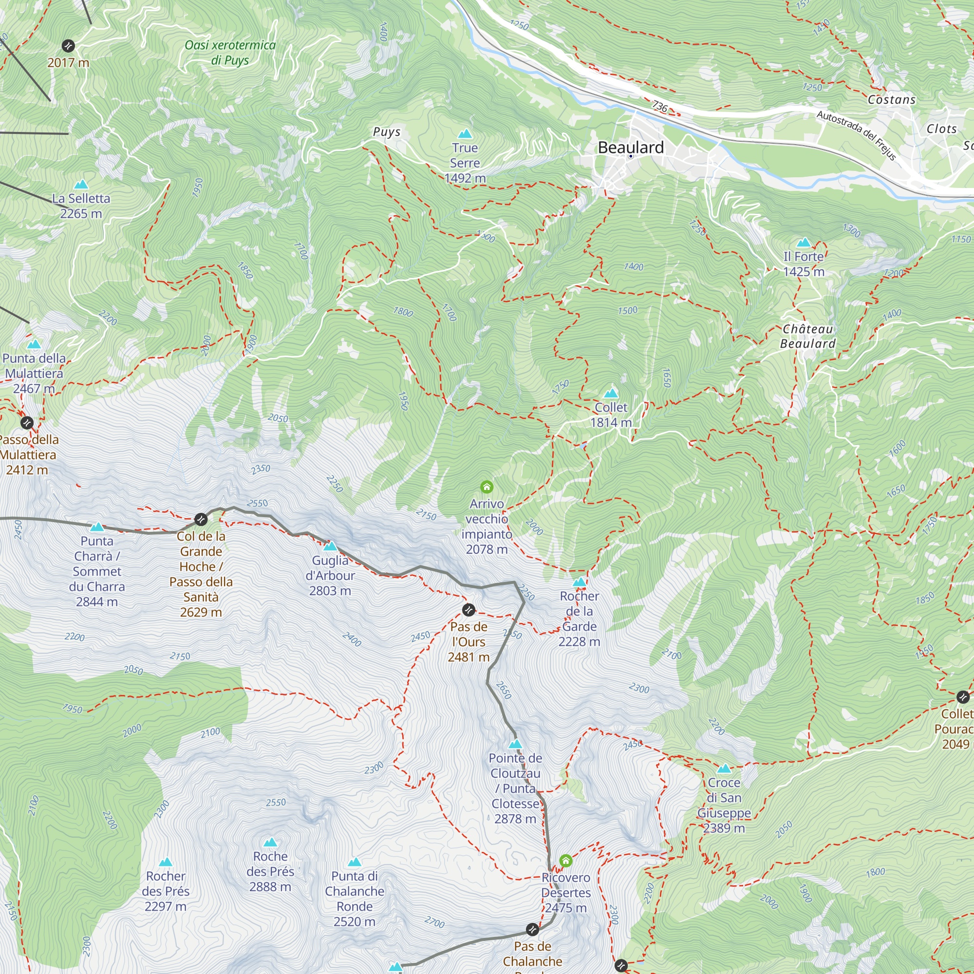 Arrivo vecchio impianto map