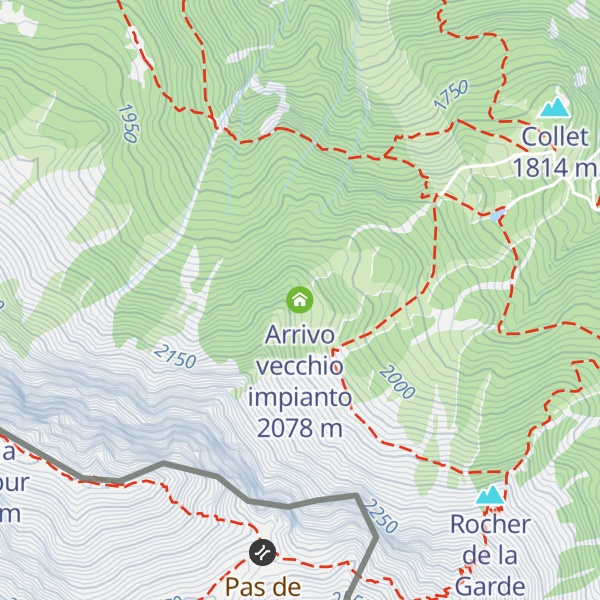 Map of Arrivo vecchio impianto