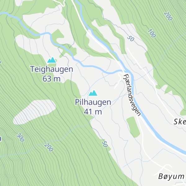 Map of Pilhaugen