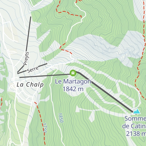 Map of Le Martagon
