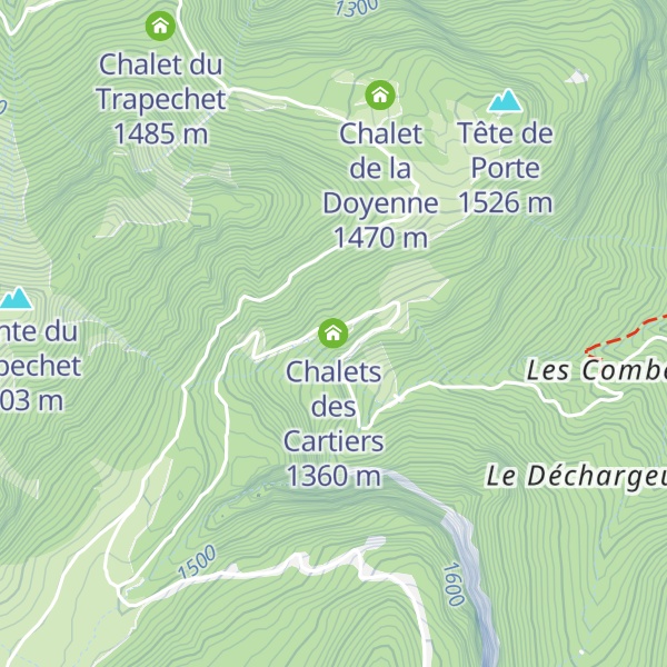 Map of Chalets des Cartiers