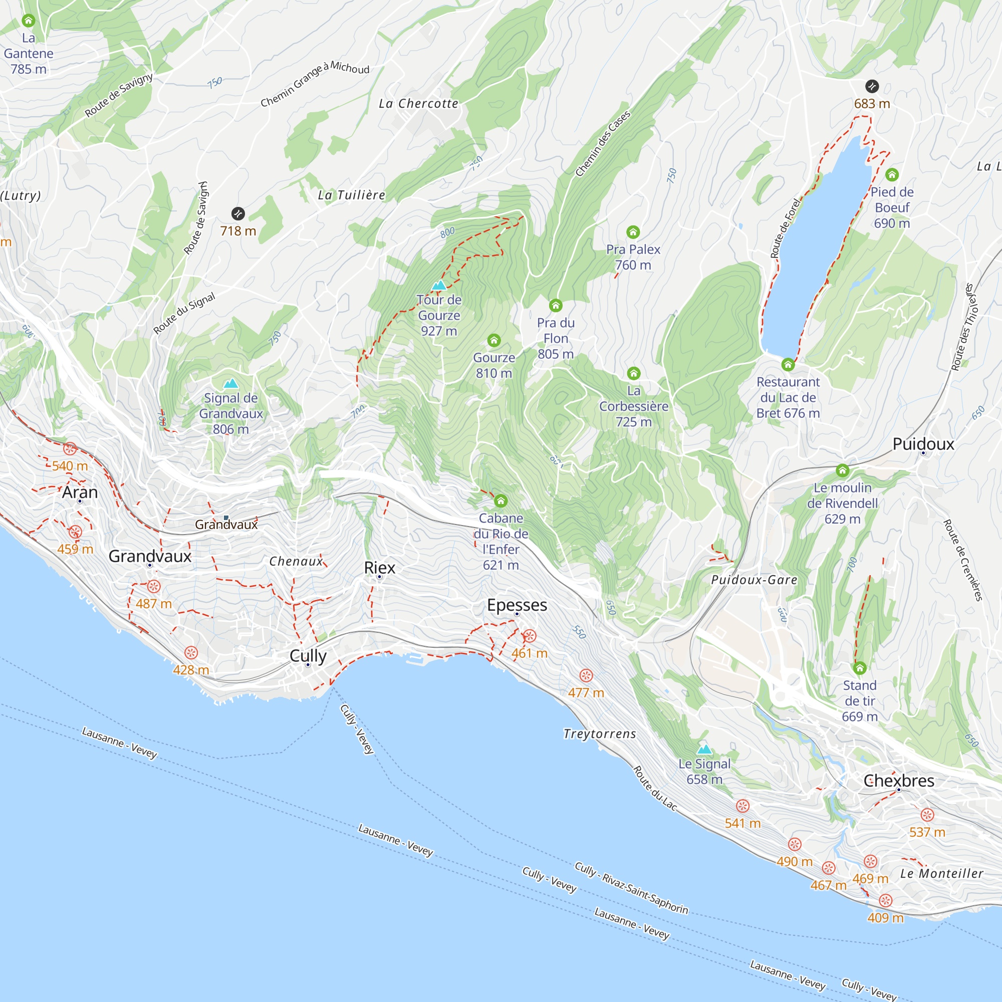 Cabane du Rio de l'Enfer map