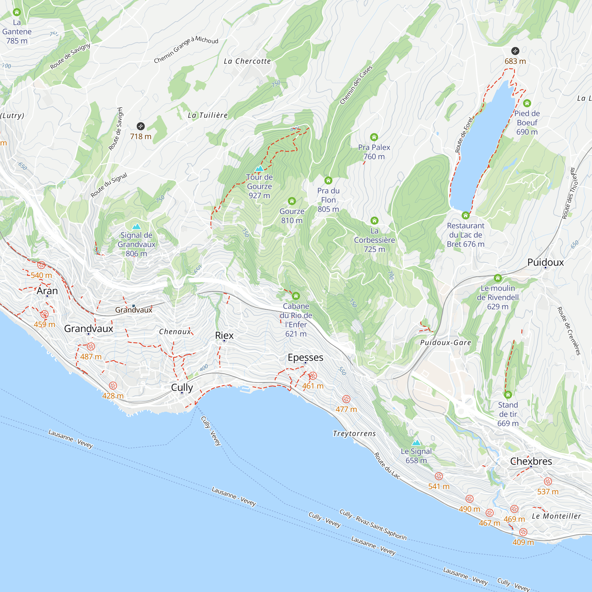 Cabane du Rio de l'Enfer map