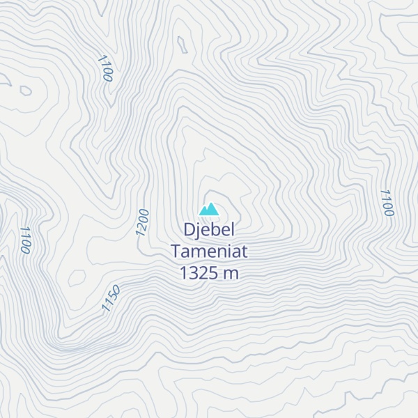 Map of Djebel Tameniat