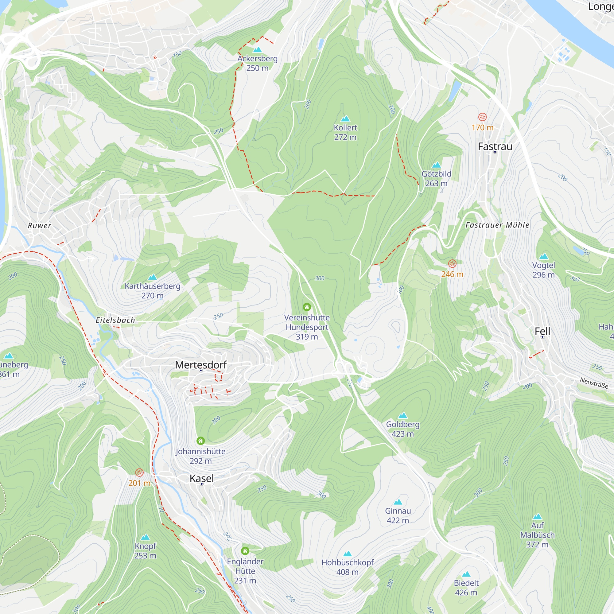 Vereinshütte Hundesport map