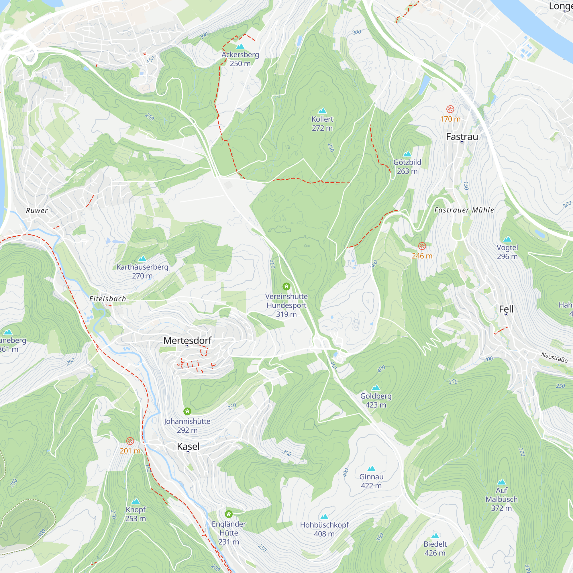 Vereinshütte Hundesport map